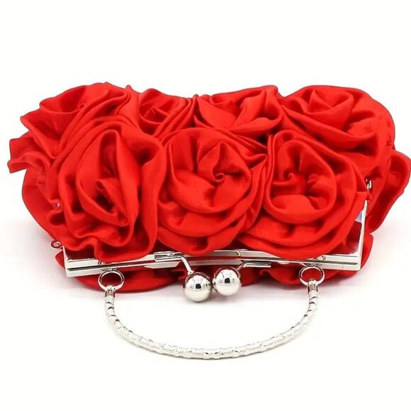 RED ROSES EVENING BAG - Picture 4 of 6